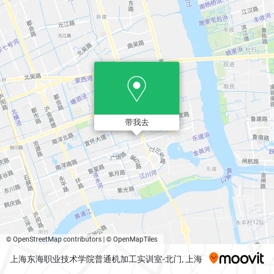 上海东海职业技术学院普通机加工实训室-北门地图
