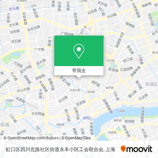 虹口区四川北路社区街道永丰小区工会联合会地图