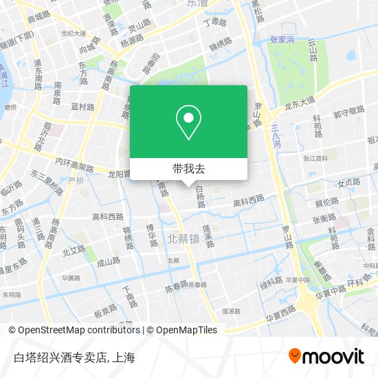 白塔绍兴酒专卖店地图