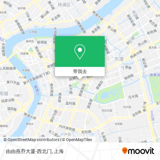 由由燕乔大厦-西北门地图