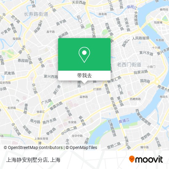 上海静安别墅分店地图