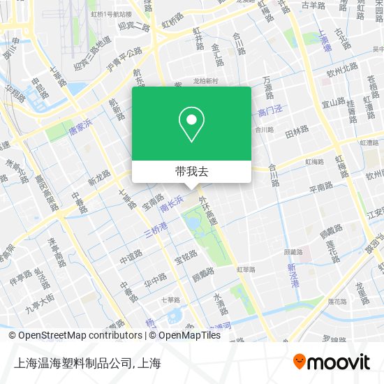 上海温海塑料制品公司地图