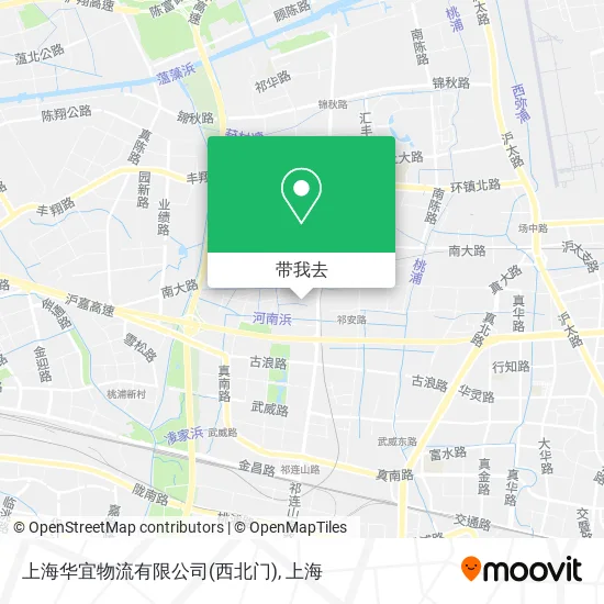 上海华宜物流有限公司(西北门)地图