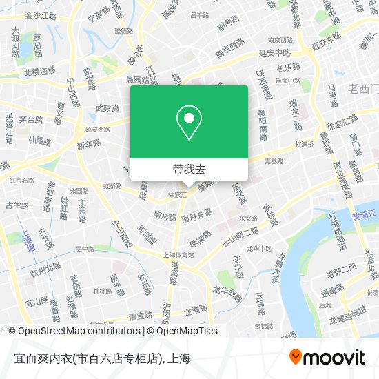 宜而爽内衣(市百六店专柜店)地图