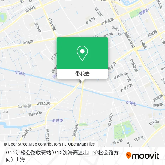 G15沪松公路收费站(G15沈海高速出口沪松公路方向)地图