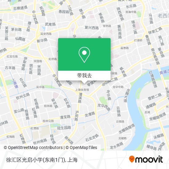 徐汇区光启小学(东南1门)地图