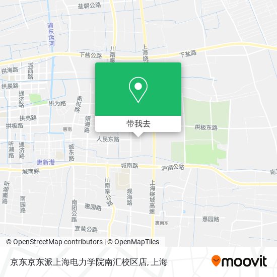京东京东派上海电力学院南汇校区店地图