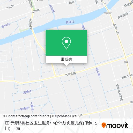 庄行镇邬桥社区卫生服务中心计划免疫儿保门诊(北门)地图