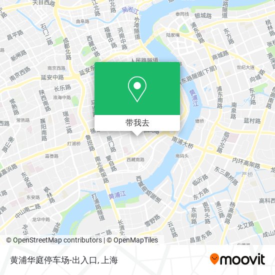 黄浦华庭停车场-出入口地图