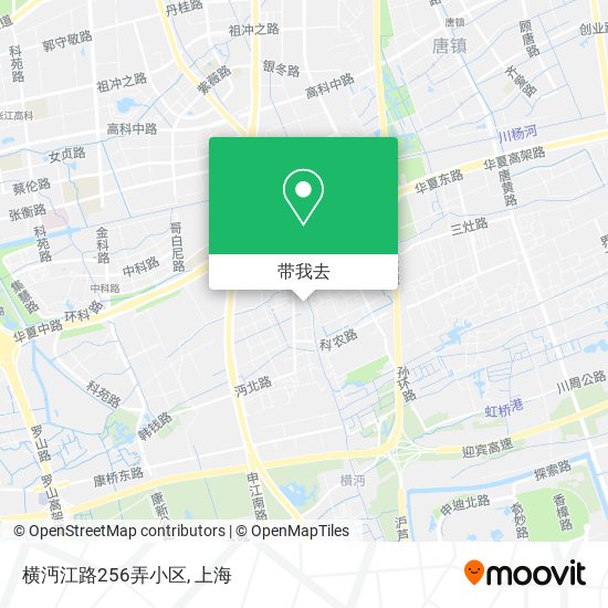 横沔江路256弄小区地图
