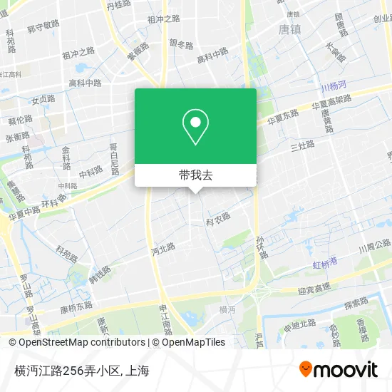 横沔江路256弄小区地图