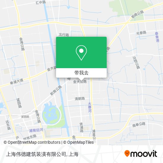 上海伟德建筑装潢有限公司地图