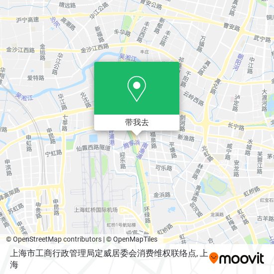上海市工商行政管理局定威居委会消费维权联络点地图