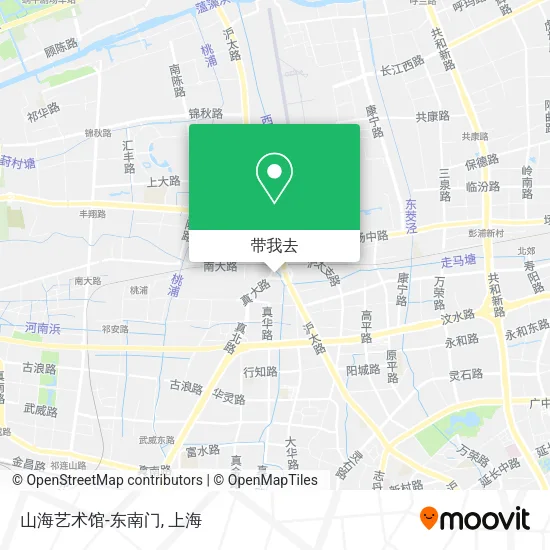 山海艺术馆-东南门地图