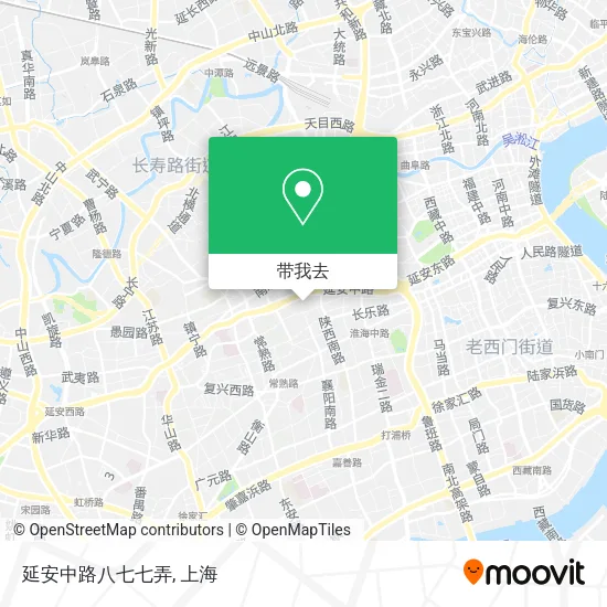 延安中路八七七弄地图