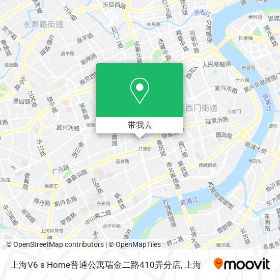 上海V6 s Home普通公寓瑞金二路410弄分店地图