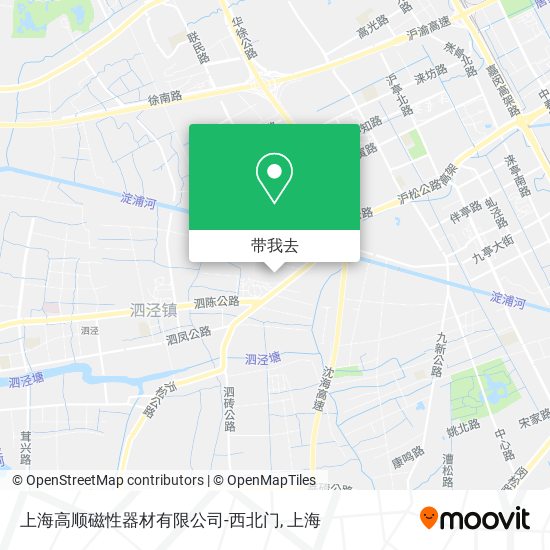 上海高顺磁性器材有限公司-西北门地图