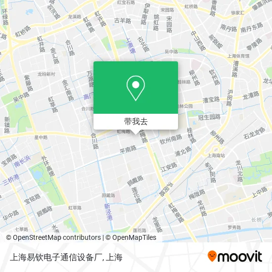 上海易钦电子通信设备厂地图