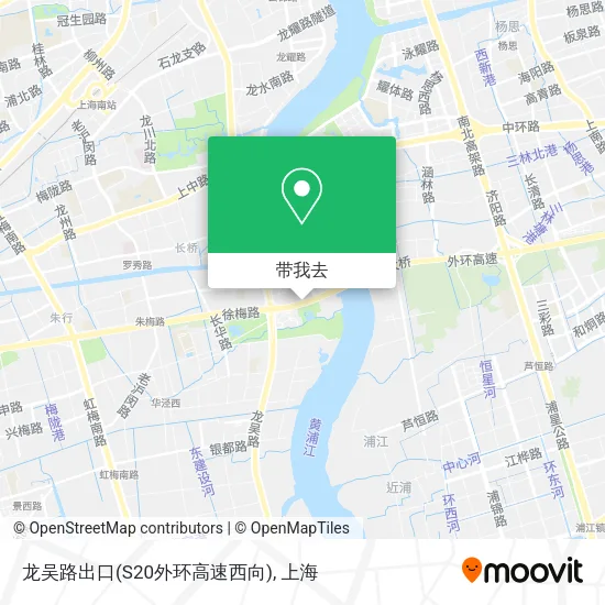 龙吴路出口(S20外环高速西向)地图