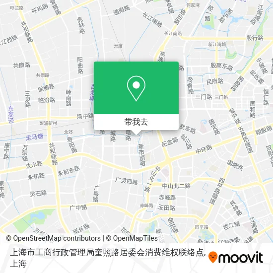 上海市工商行政管理局奎照路居委会消费维权联络点地图