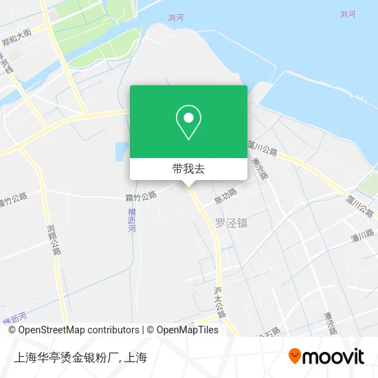 上海华亭烫金银粉厂地图