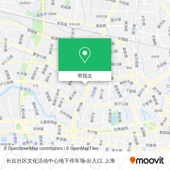 长征社区文化活动中心地下停车场-出入口地图