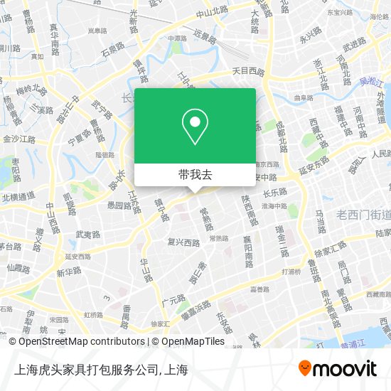 上海虎头家具打包服务公司地图