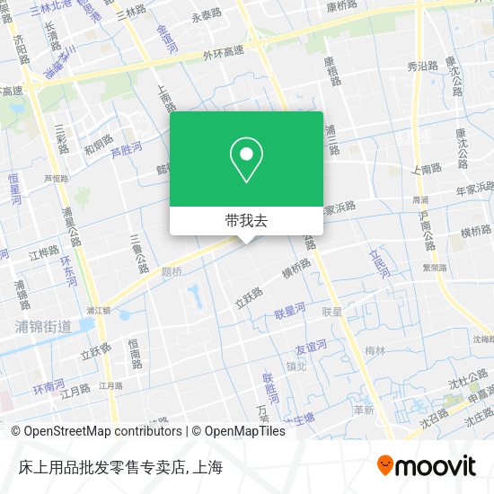 床上用品批发零售专卖店地图