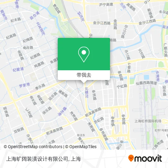 上海旷阔装潢设计有限公司地图