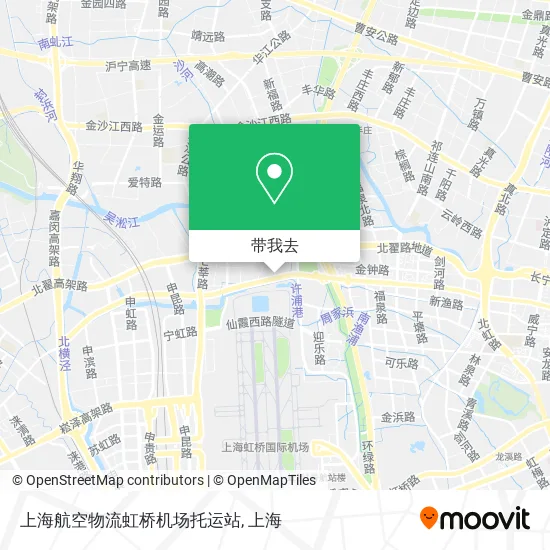 上海航空物流虹桥机场托运站地图