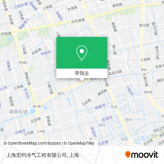 上海宏钧冷气工程有限公司地图
