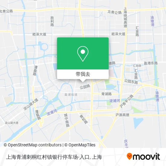 上海青浦刺桐红村镇银行停车场-入口地图