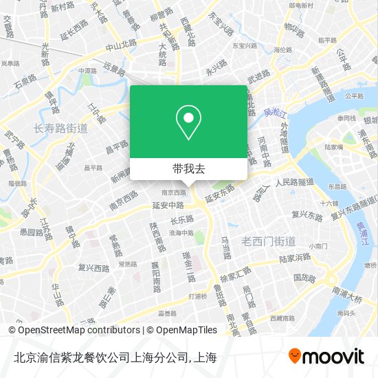 北京渝信紫龙餐饮公司上海分公司地图