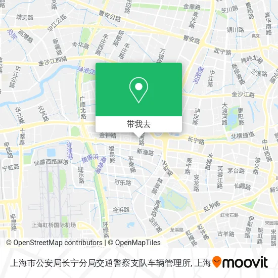 上海市公安局长宁分局交通警察支队车辆管理所地图