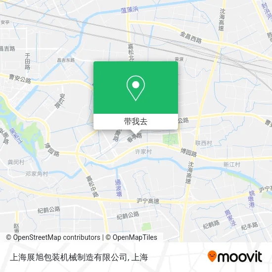 上海展旭包装机械制造有限公司地图