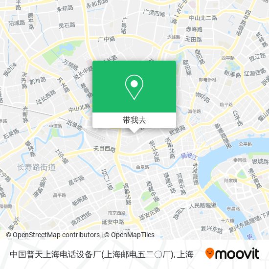 中国普天上海电话设备厂(上海邮电五二〇厂)地图