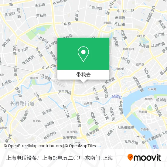 上海电话设备厂上海邮电五二〇厂-东南门地图