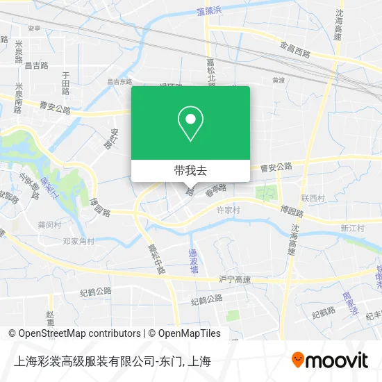 上海彩裳高级服装有限公司-东门地图