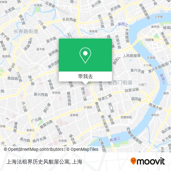 上海法租界历史风貌屋公寓地图