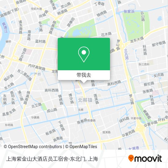 上海紫金山大酒店员工宿舍-东北门地图