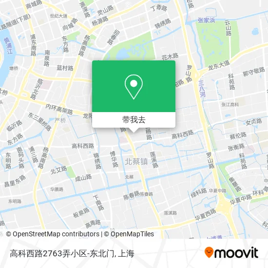高科西路2763弄小区-东北门地图