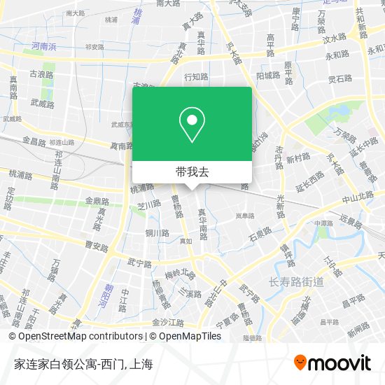 家连家白领公寓-西门地图