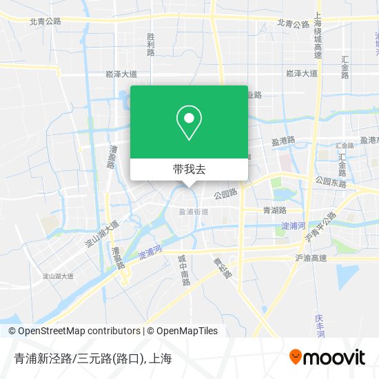 青浦新泾路/三元路(路口)地图