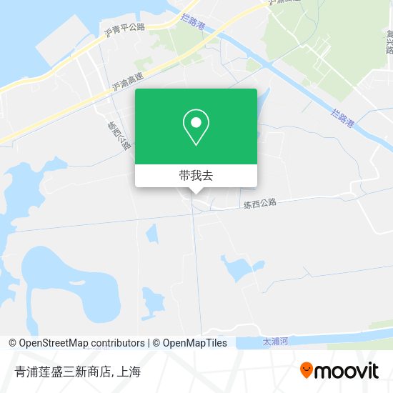 青浦莲盛三新商店地图