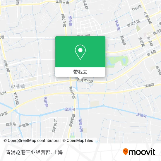 青浦赵巷三业经营部地图