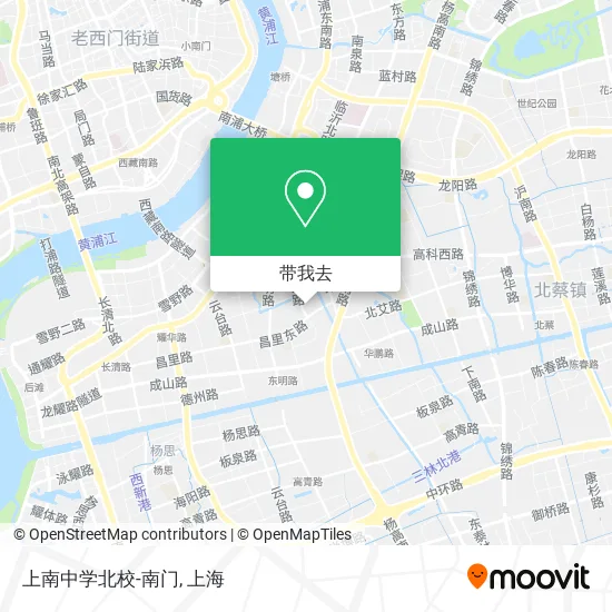 上南中学北校-南门地图