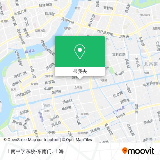 上南中学东校-东南门地图