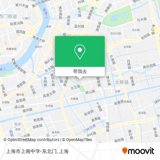 上海市上南中学-东北门地图