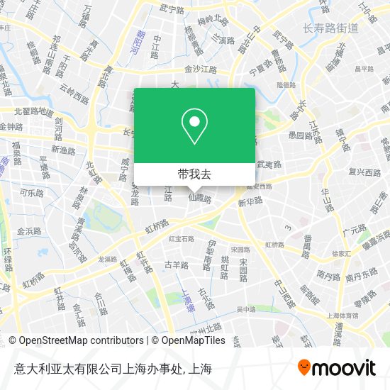 意大利亚太有限公司上海办事处地图