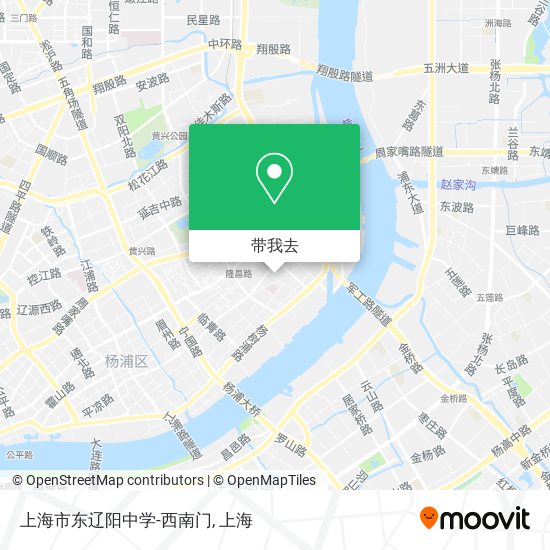 上海市东辽阳中学-西南门地图